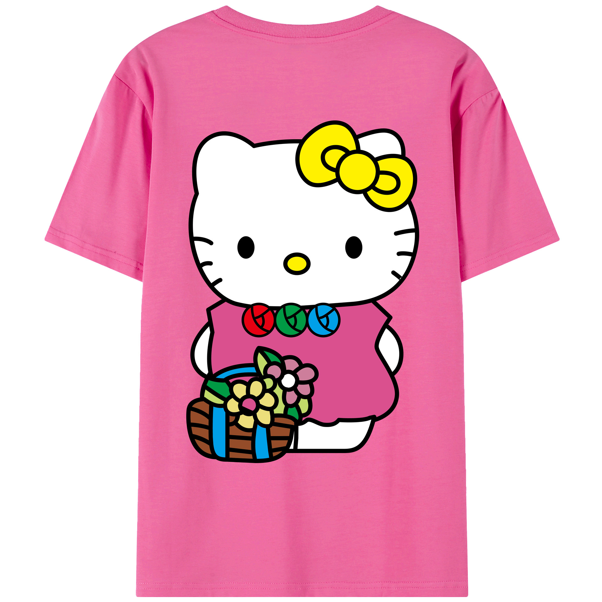 （画像用） Hello Kitty ハローキティ レディース半袖Tシャツ(バックプリント)